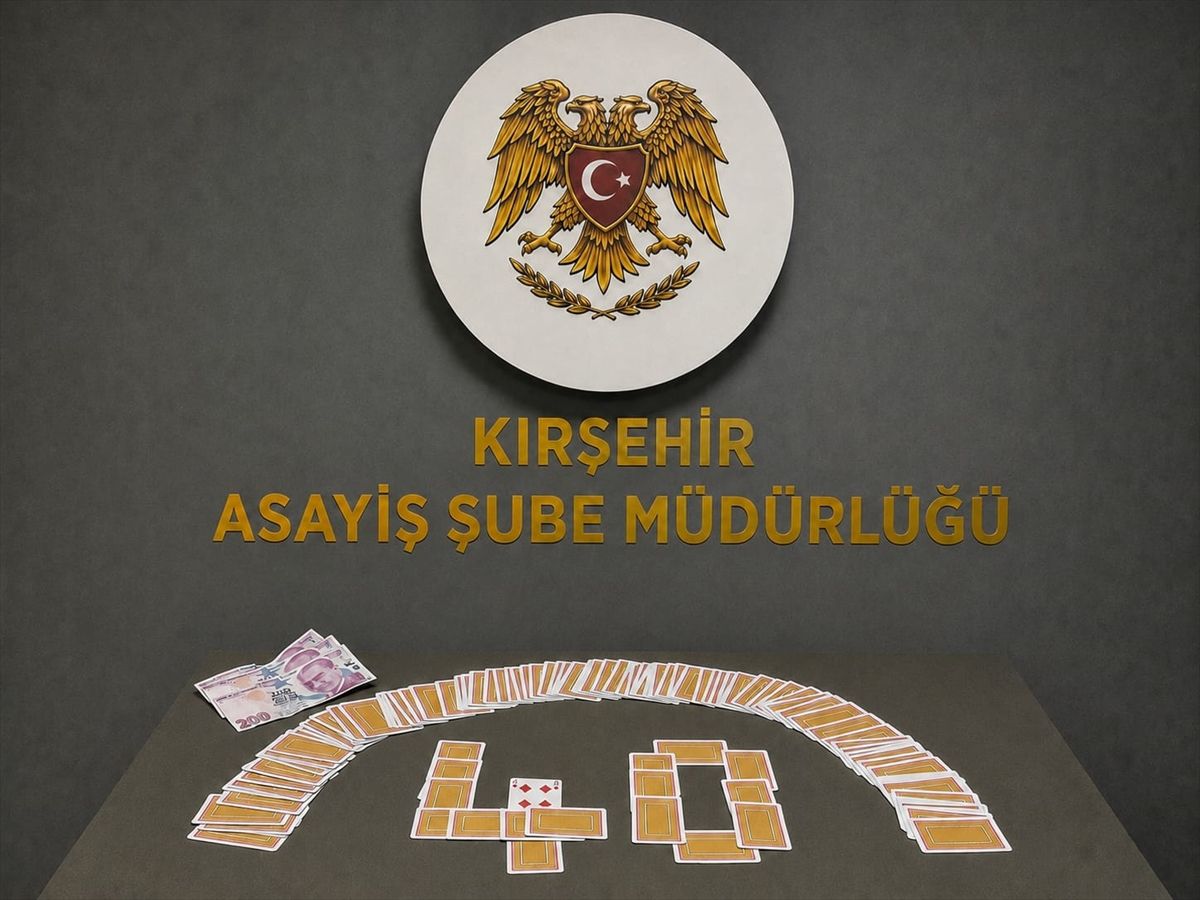 Kırşehir’de Kumar Operasyonu: 4 Kişiye Ceza