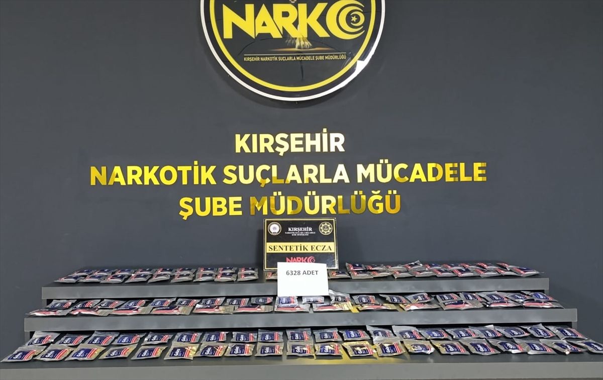 Çiçekdağı’nda 6 Bin Sentetik Hap Ele Geçirildi