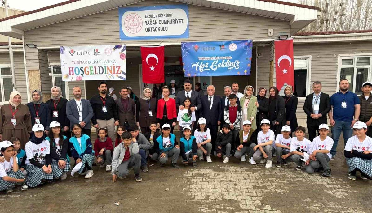 Köprüköy’de bilim fuarı yoğun ilgi gördü