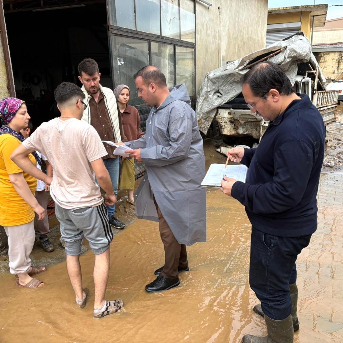 Köşk’te Sel Felaketi: Esnafa Ziyaret ve Hasar Tespiti