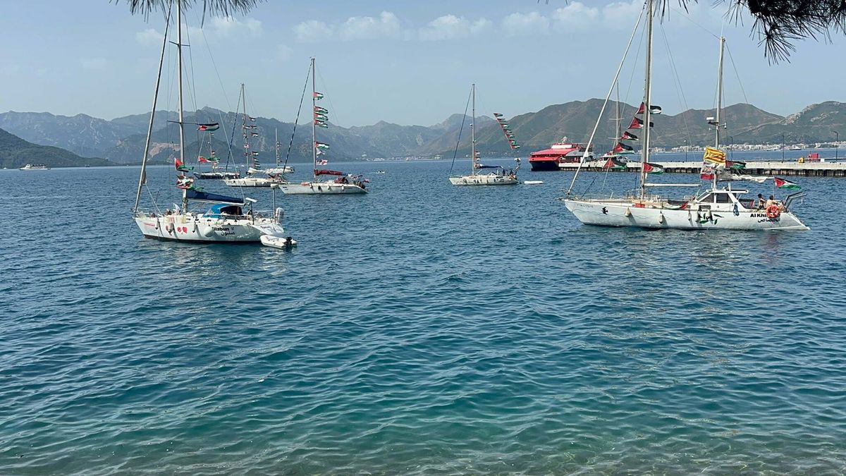 Küresel Sumud Filosu Marmaris’te