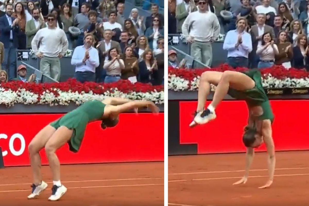 Madrid Açık’ta şampiyon olan Marta Kostyuk zaferini takla atarak kutladı