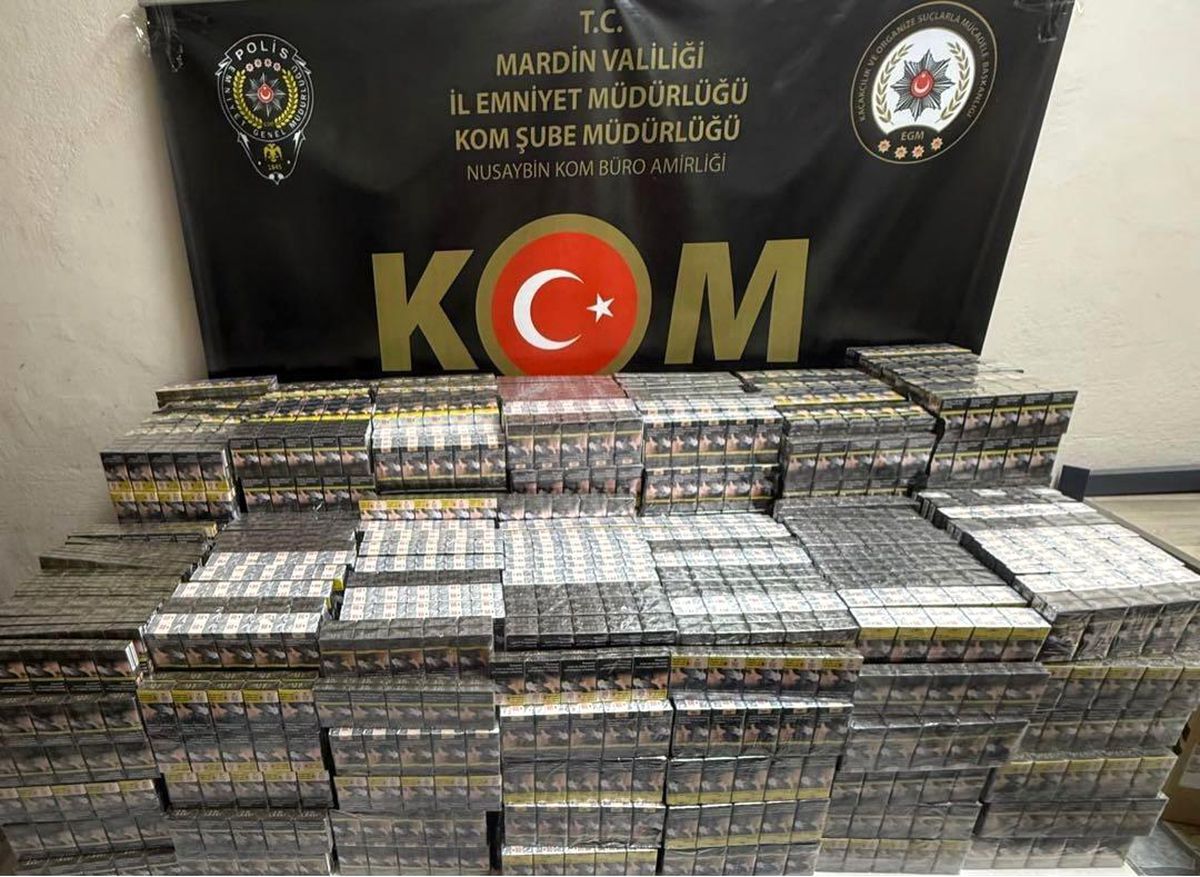 Nusaybin’de 7 Bin Paket Kaçak Sigara Ele Geçirildi