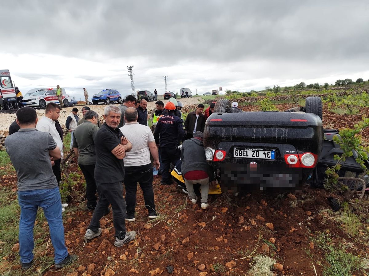 Mardin’de Trafik Kazası: 1 Ölü, 2 Yaralı