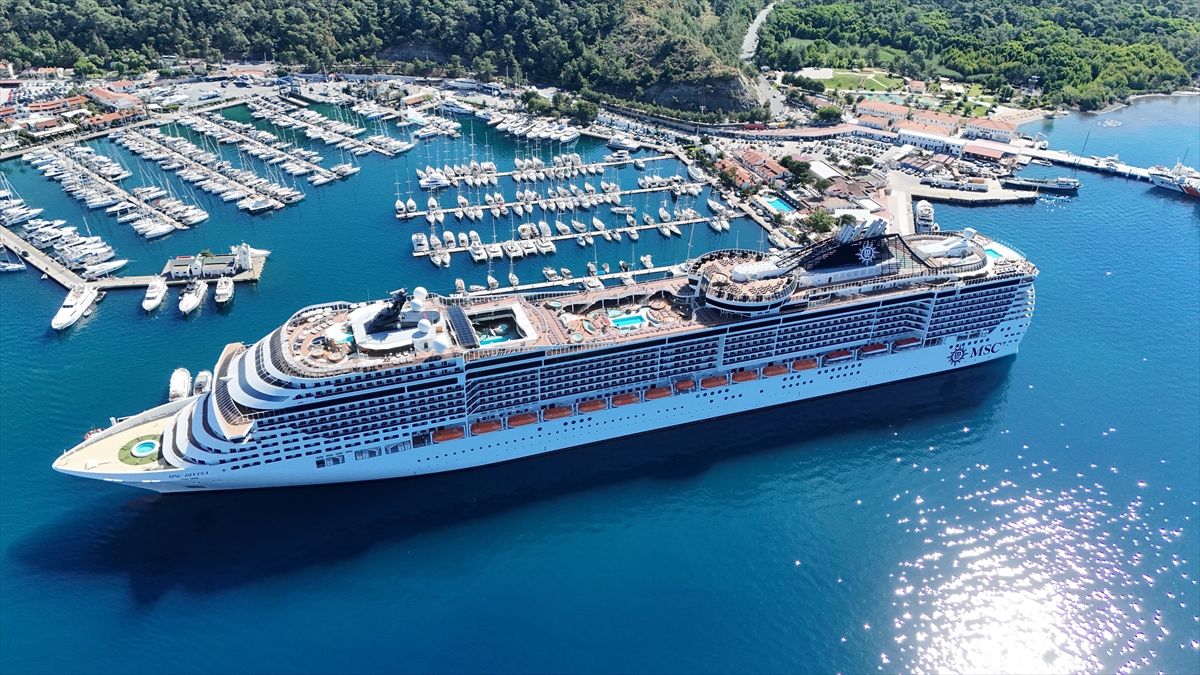 Kruvaziyerle Marmaris’e 3.786 Turist Geldi