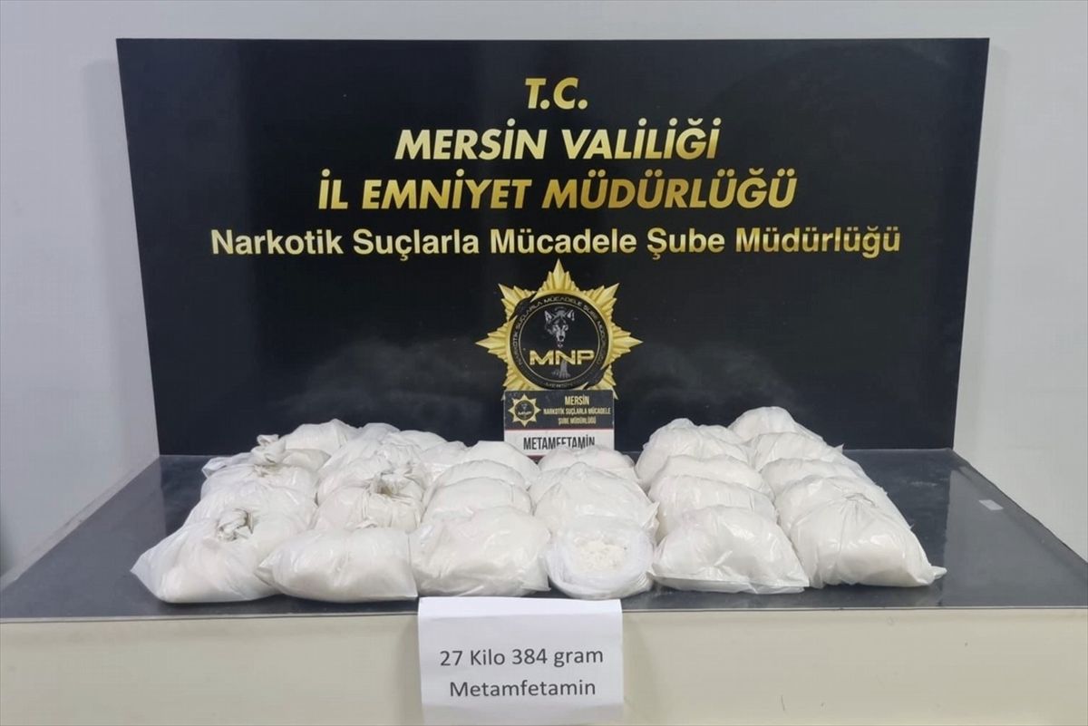 Mersin’de Uyuşturucu Operasyonu: 27 Kilo Ele Geçirildi