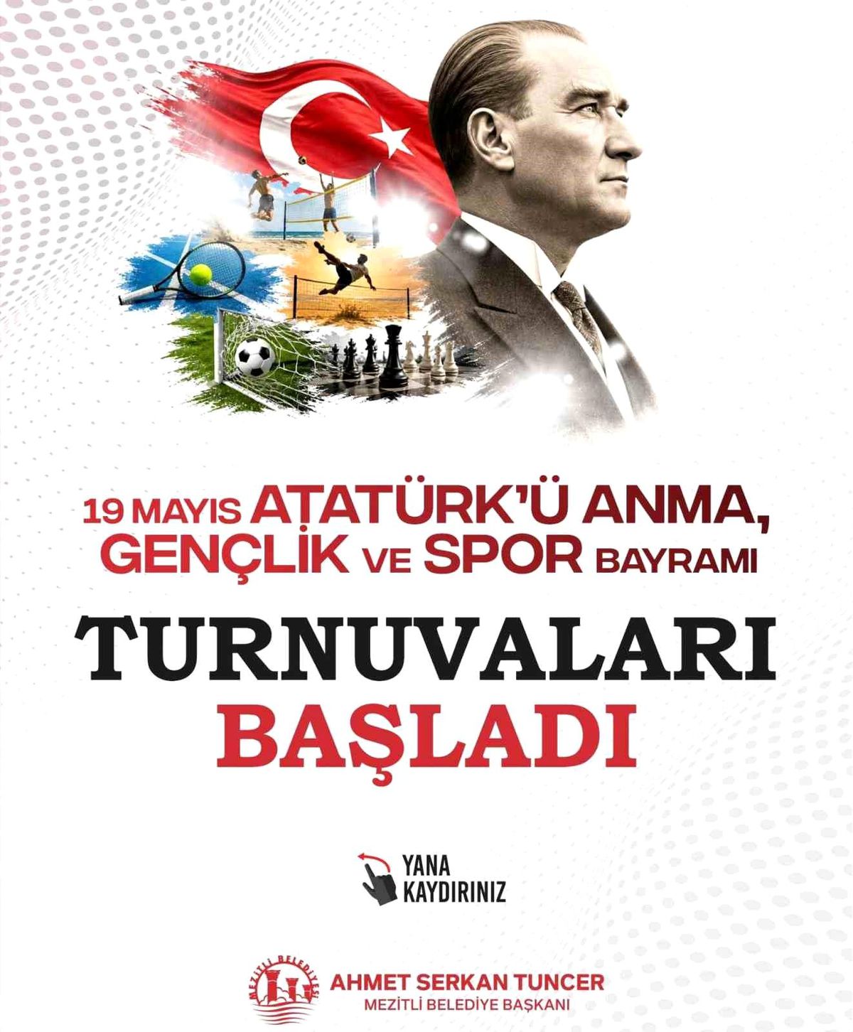 Mezitli’de 19 Mayıs coşkusu spor turnuvalarıyla kutlanacak