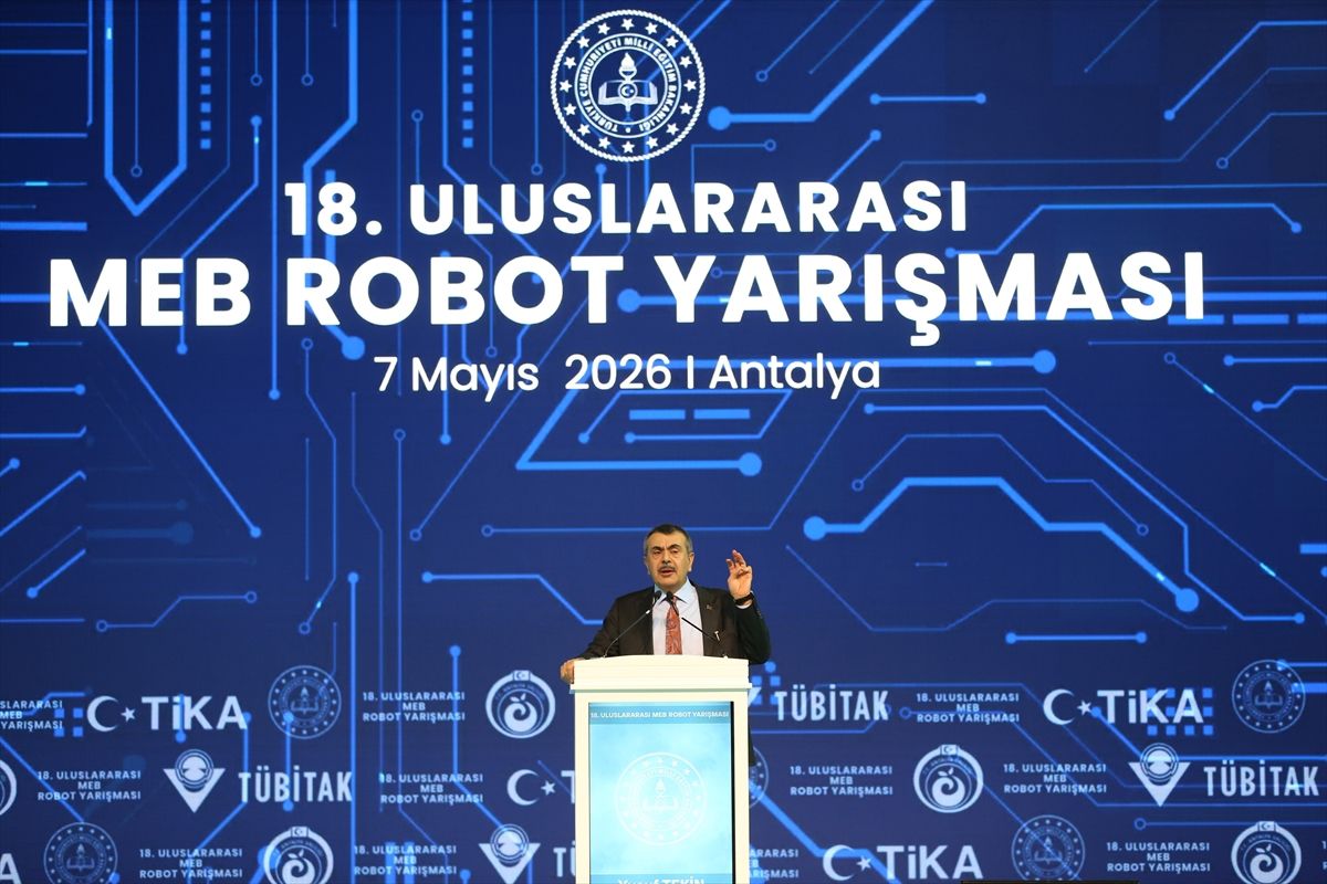 Milli Eğitim Bakanı Tekin, Antalya’daki “Robot Yarışması”nda konuştu Açıklaması