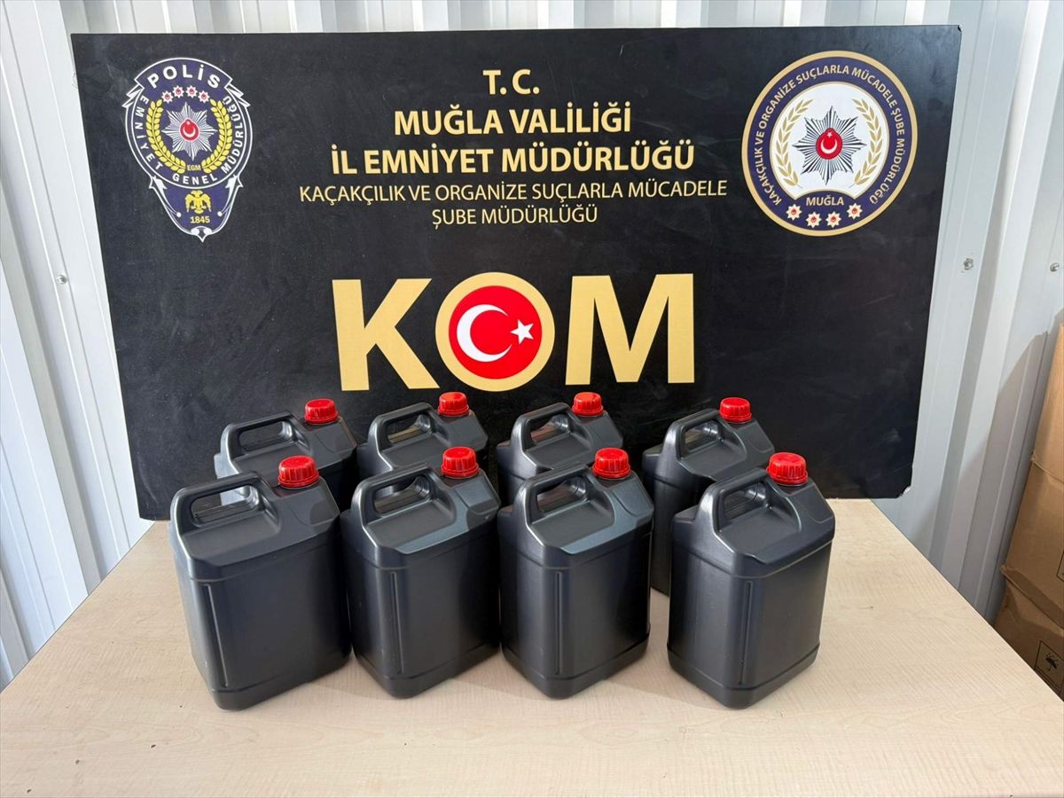 Muğla’da Kaçak Alkol Operasyonu