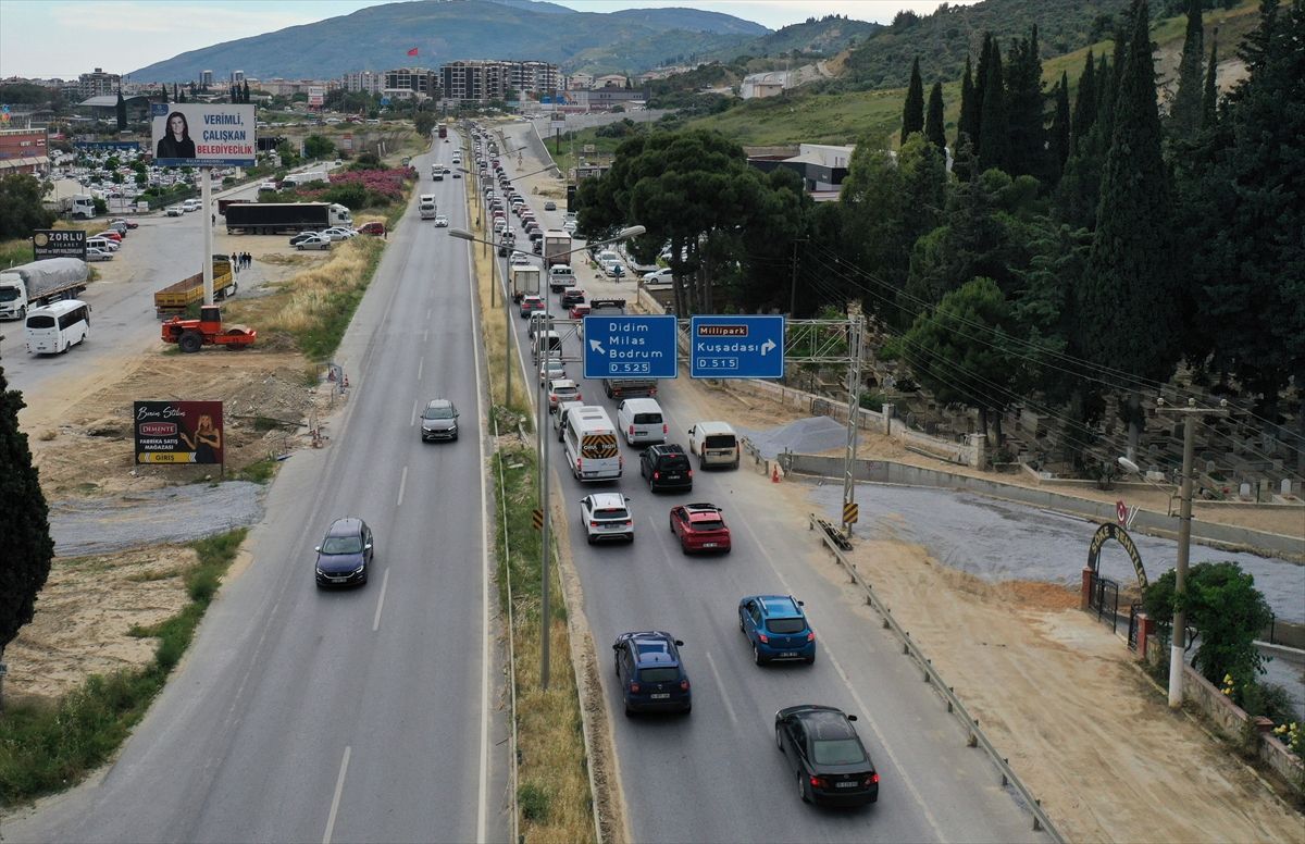 Söke’de Kurban Bayramı Trafik Yoğunluğu