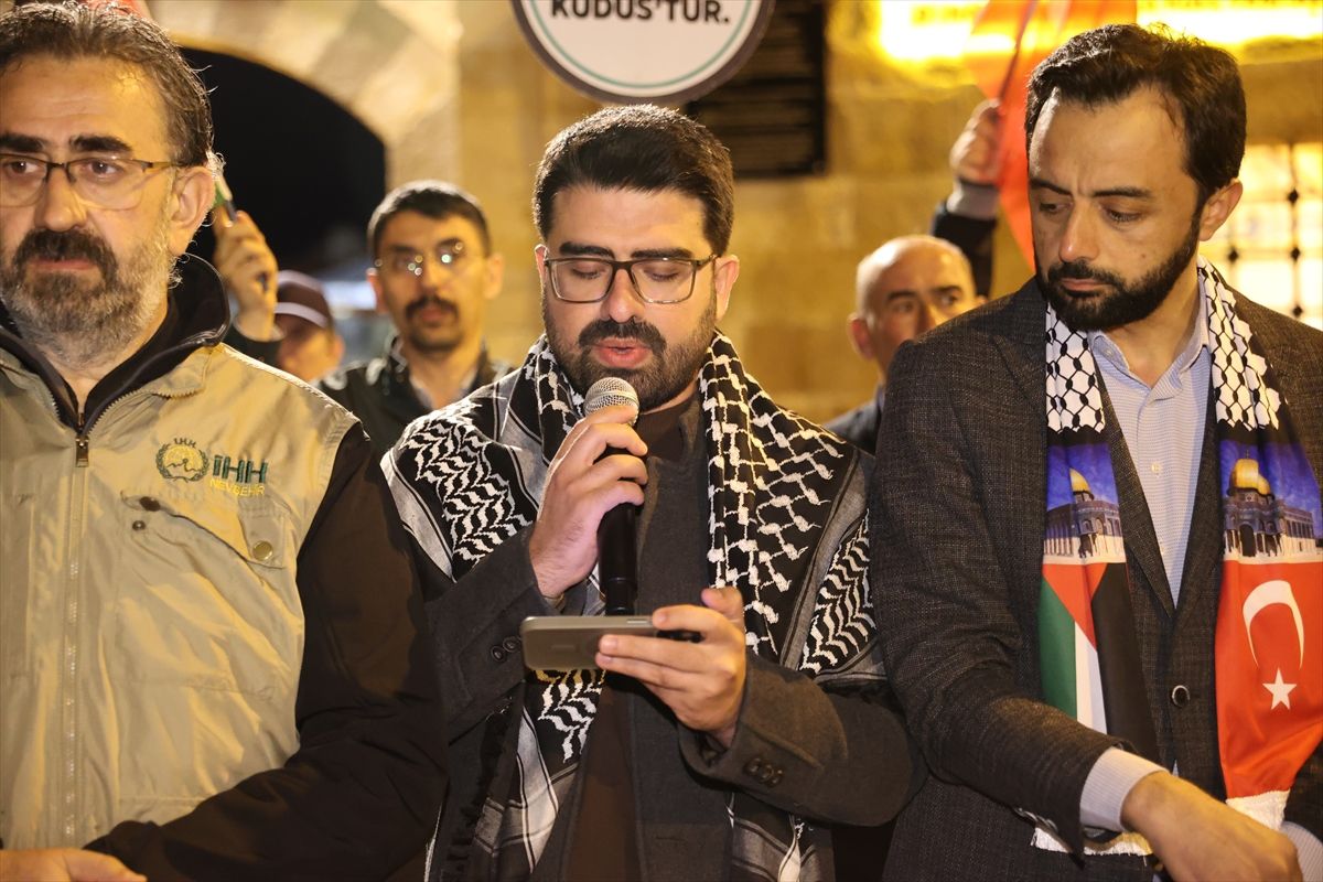 Nevşehir’de İsrail’e Protesto