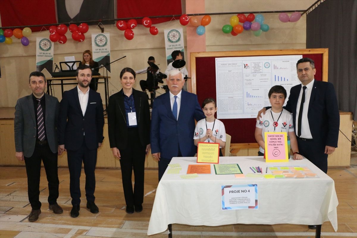 Of’ta TÜBİTAK Bilim Fuarı Açıldı