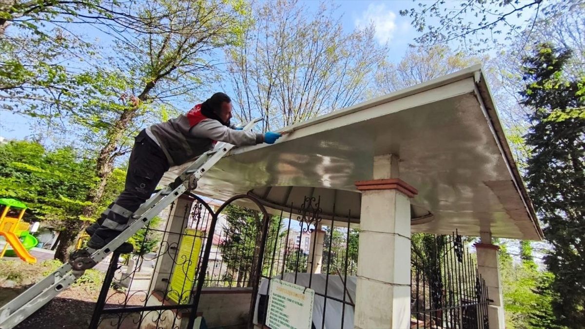 Ordu’da bayram öncesi mezarlık temizliği