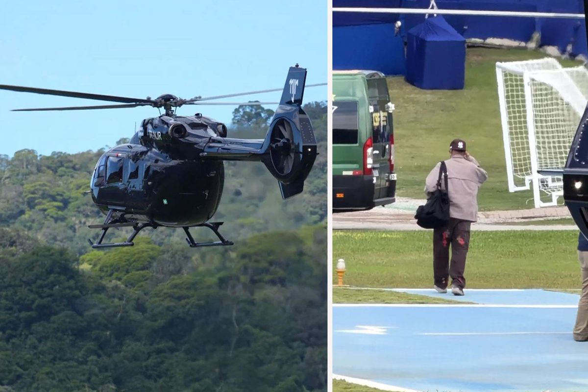 ”Para var huzur var” dedirten görüntü! Helikopterden inen isme bakın