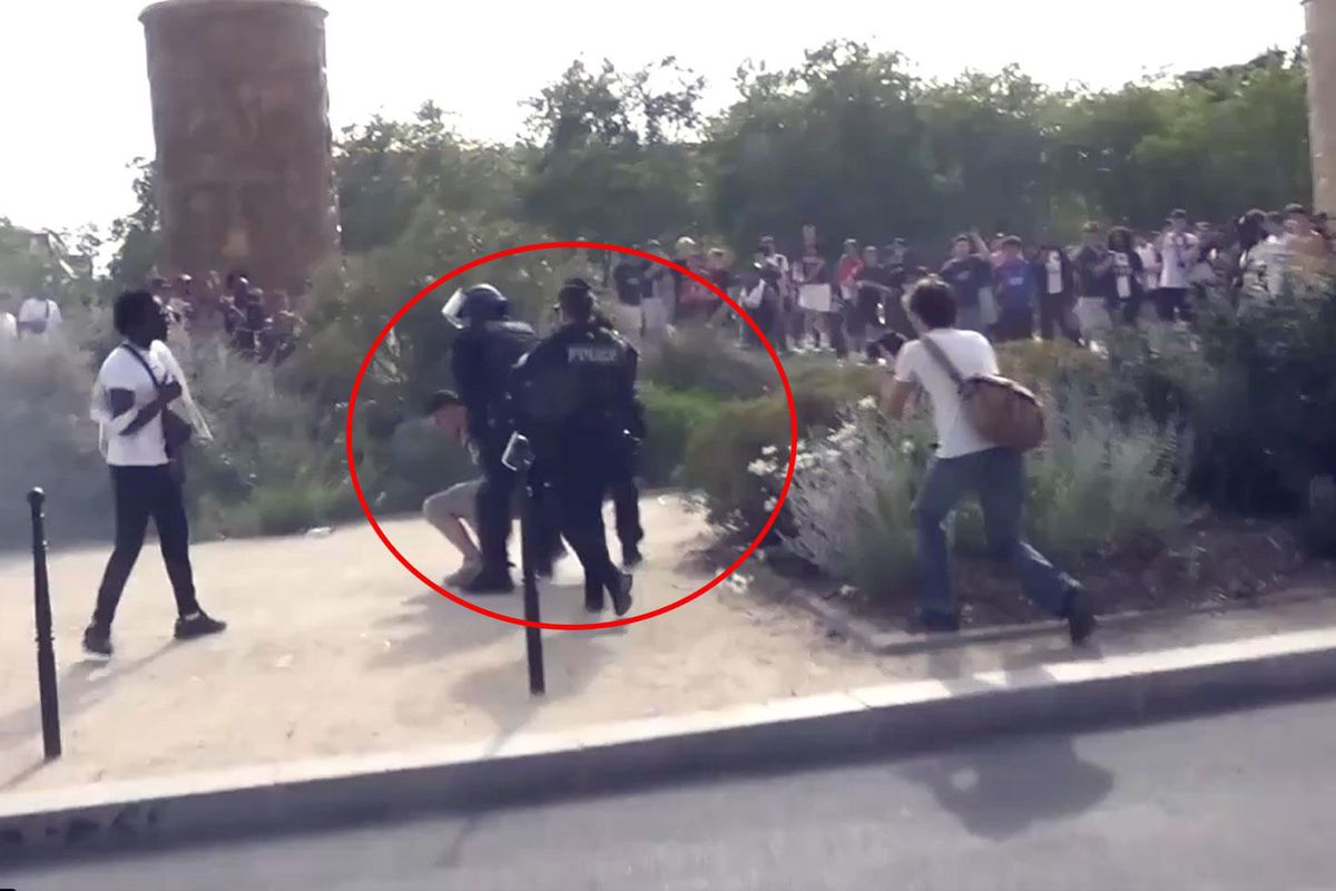 Paris savaş alanına döndü! Onlarca taraftar gözaltına alınıyor