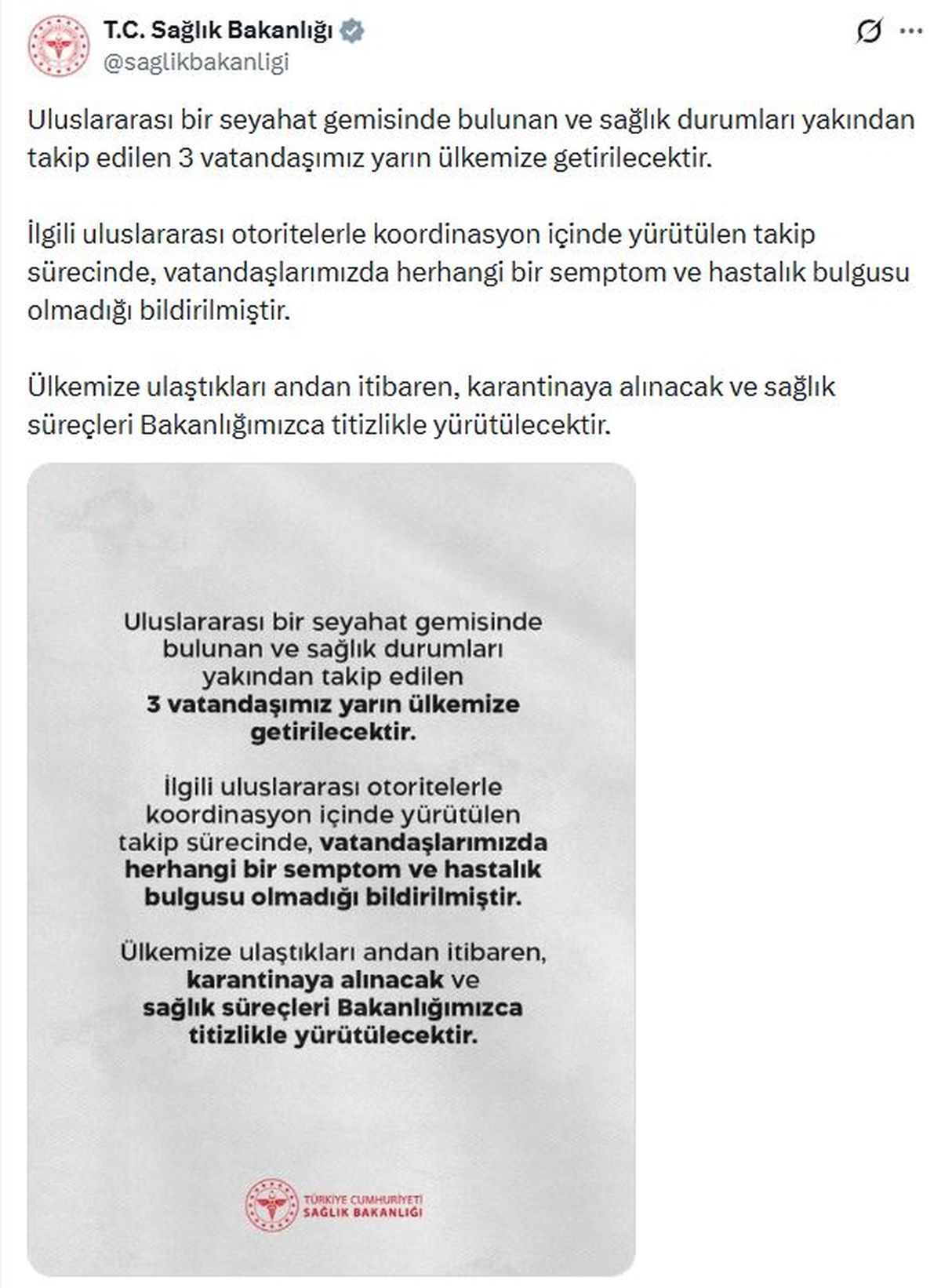 Hantavirüs Vakası: 3 Türk Vatandaşı Ülkeye Getirilecek