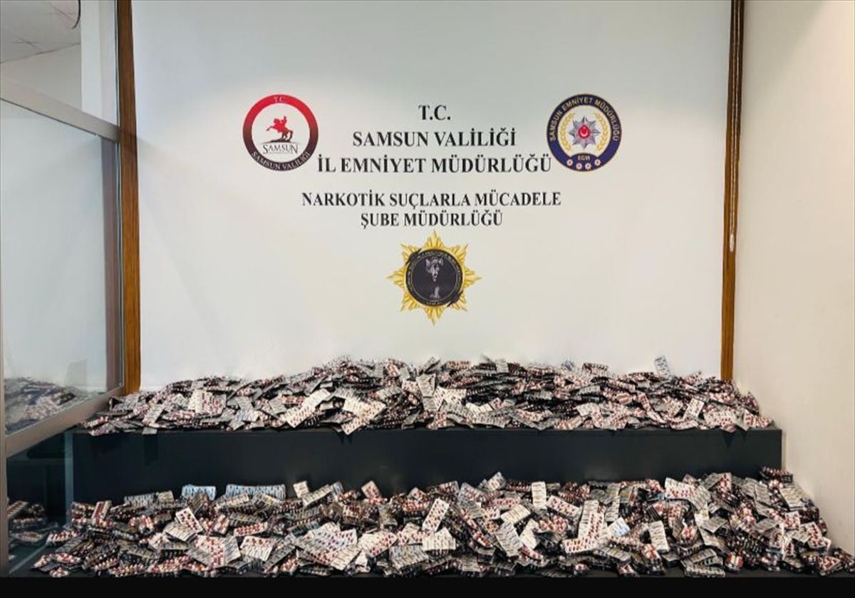 Samsun’da Uyuşturucu Hap Operasyonu