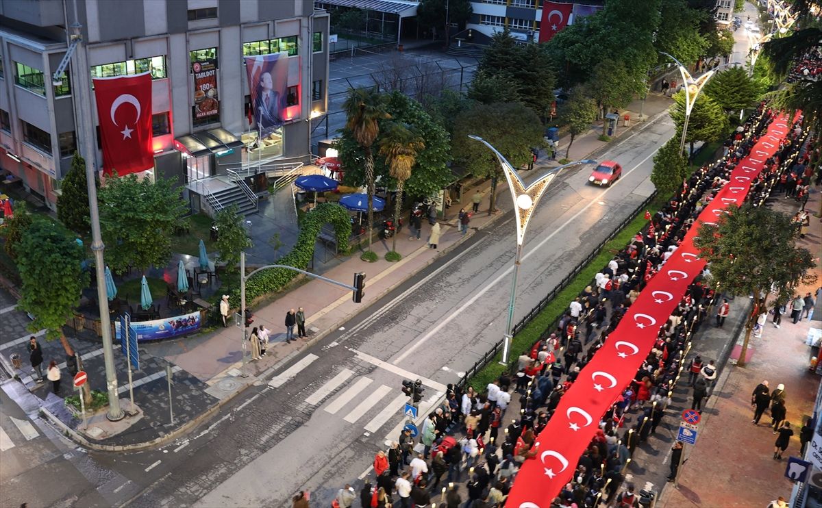Samsun’da Fener Alayı Yürüyüşü Yapıldı