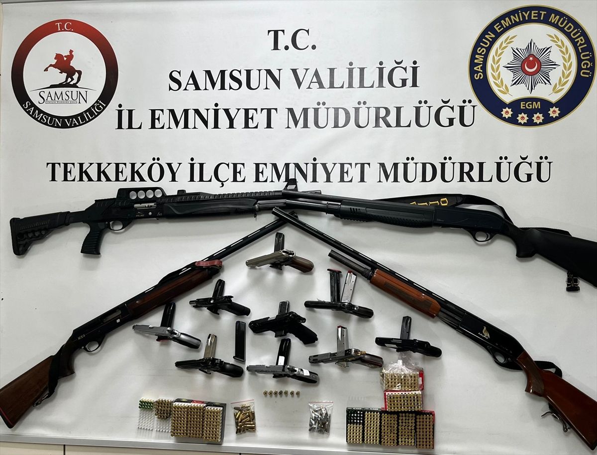 Samsun’da Kaçak Silah Operasyonu