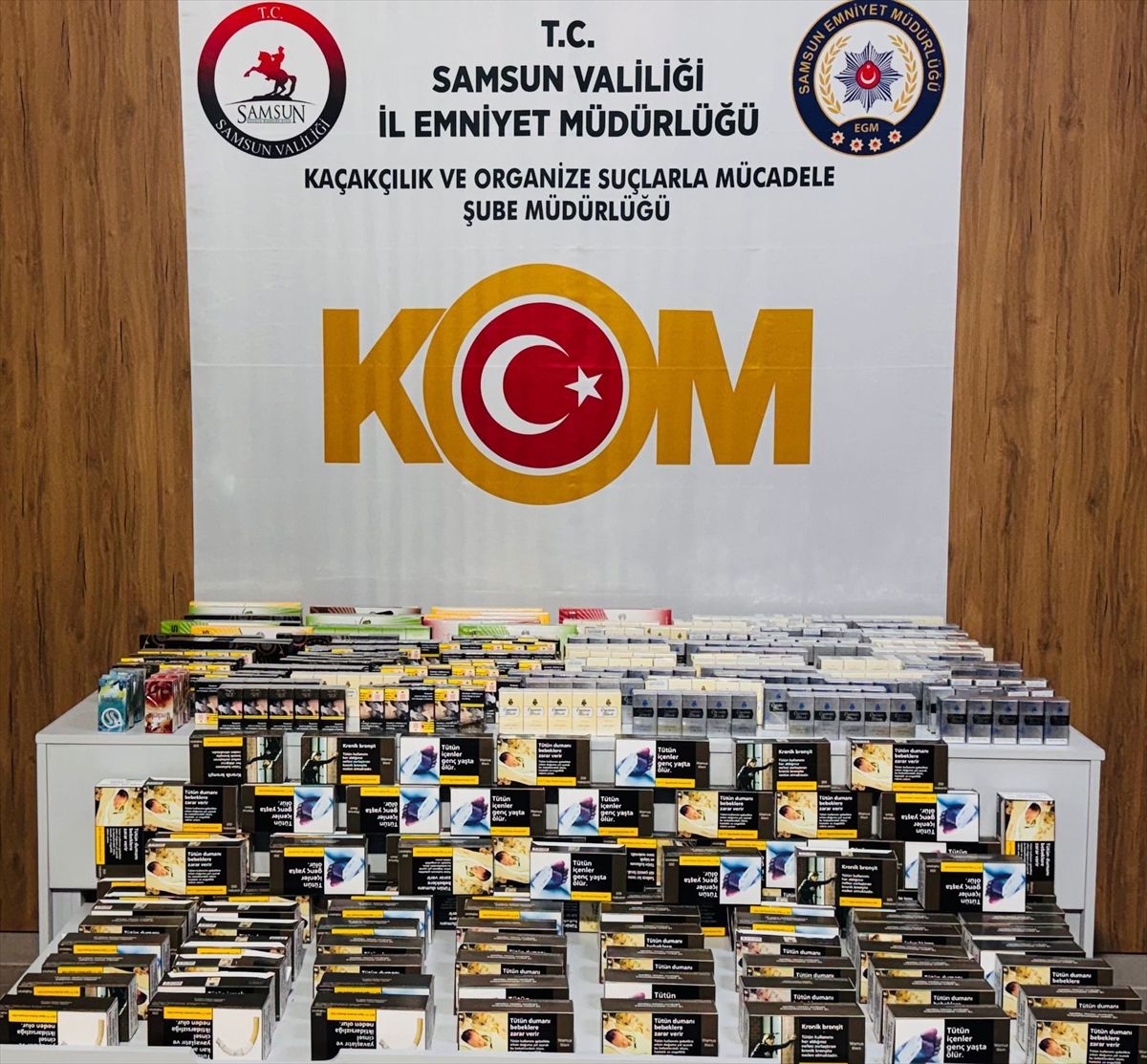Samsun’da Kaçak Sigara Operasyonu