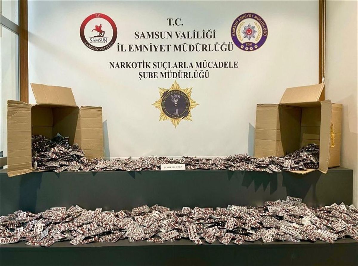Samsun’da Uyuşturucu Operasyonları: 129 Bin Hap Ele Geçirildi