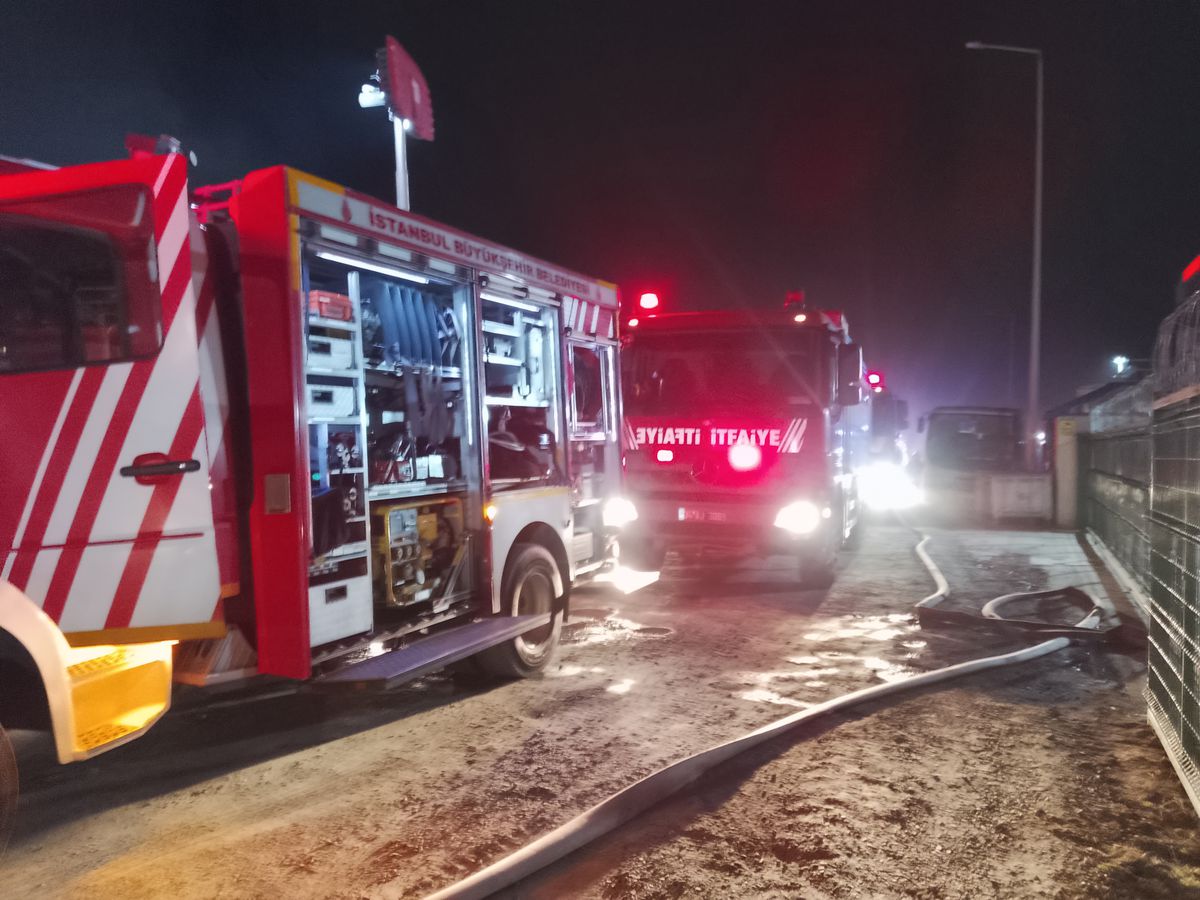 Silivri’de Fabrikada Yangın
