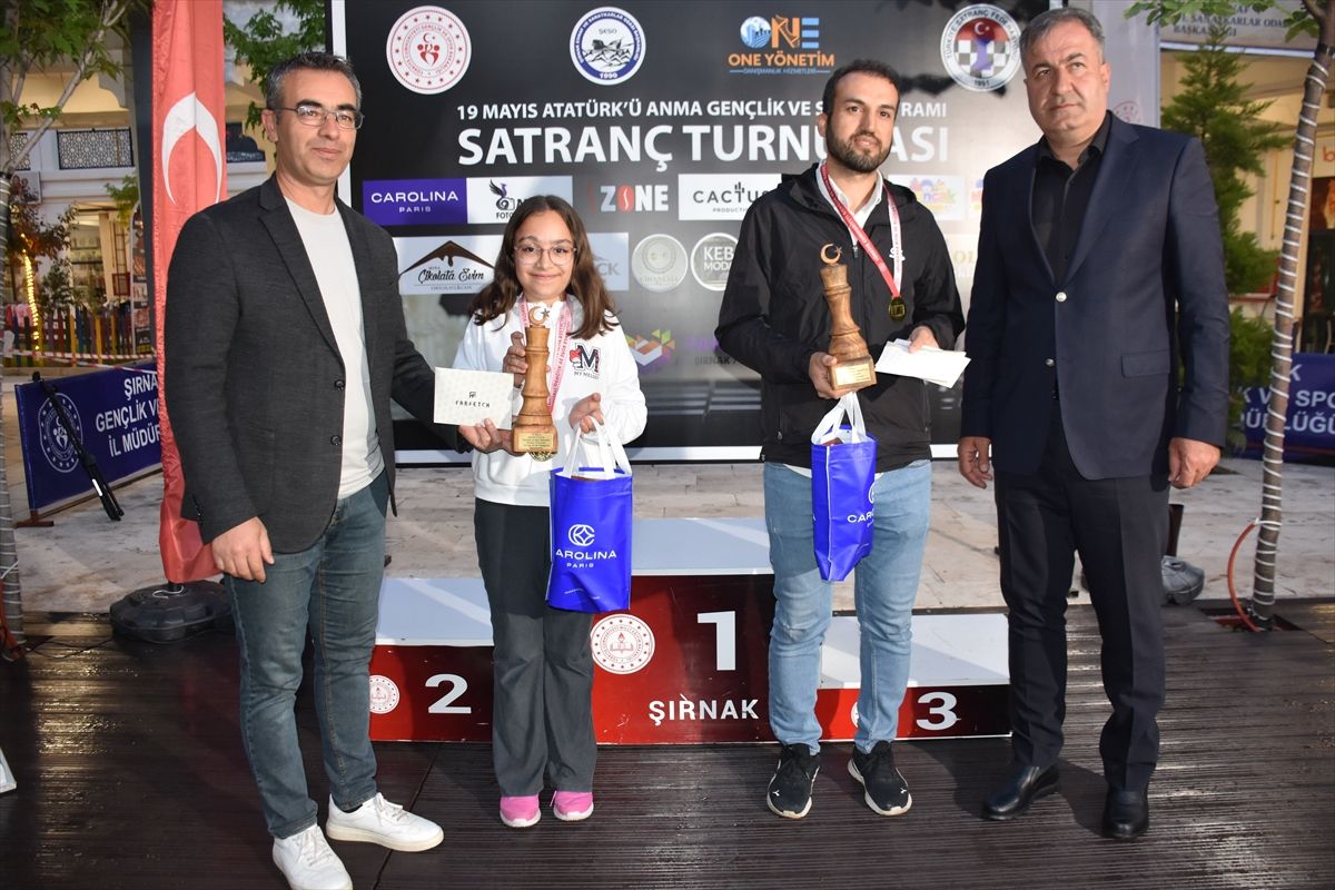 Şırnak’ta 19 Mayıs Satranç Turnuvası Sona Erdi