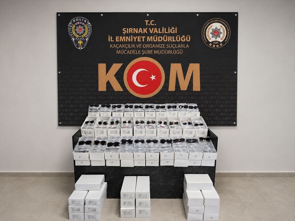 Şırnak’ta Kaçak Gözlük Operasyonu
