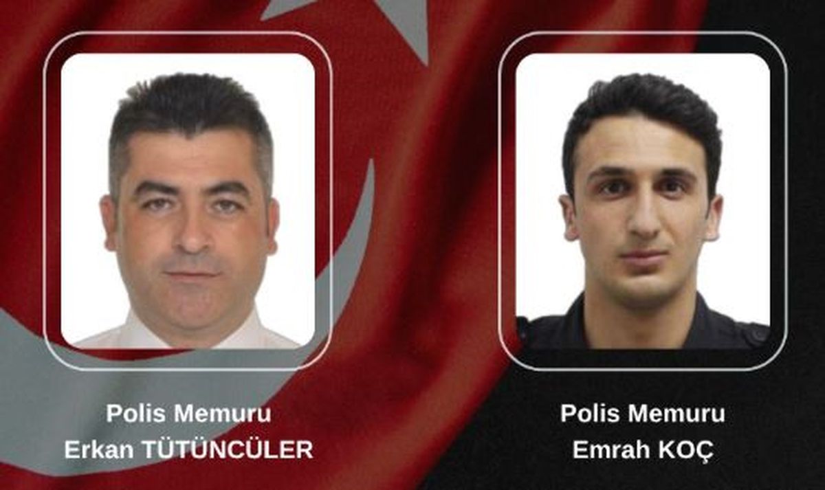 İçişleri ve Adalet Bakanlarından Şehit Polisler İçin Taziye