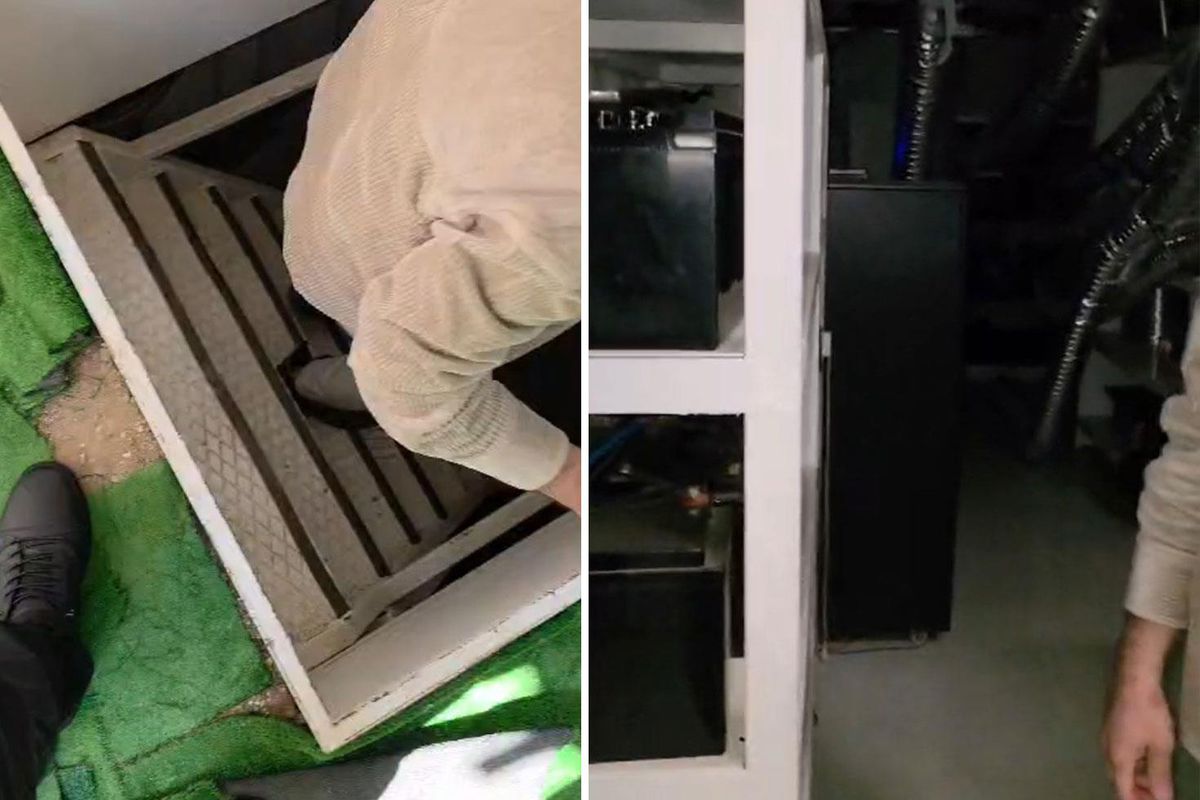 Tepebaşı operasyonunda gözaltına alınan şüphelinin bahçesine gömülü gizli oda bulundu