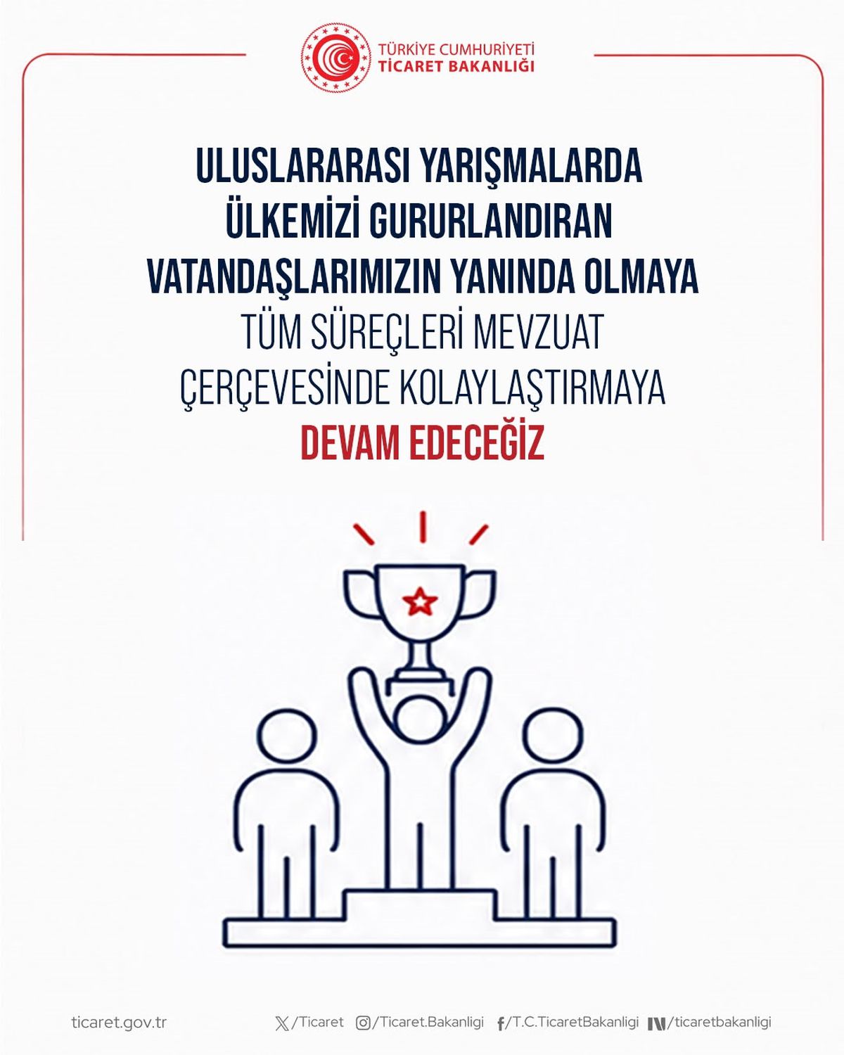 Ticaret Bakanlığı’ndan Ödüllere Gümrük Muafiyeti