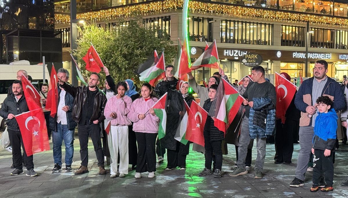 Trabzon ve Rize’de İsrail Protestosu