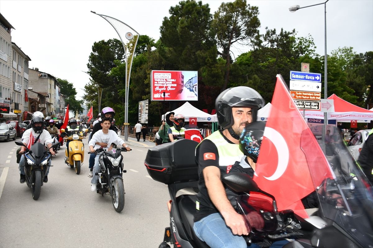 Vezirköprü’de Motosiklet Korteji