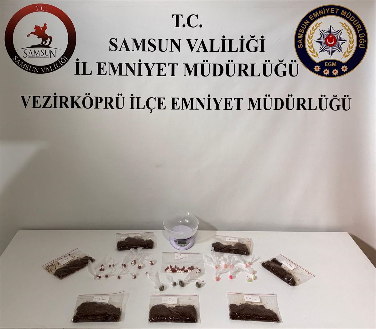 Vezirköprü’de Uyuşturucu Operasyonu