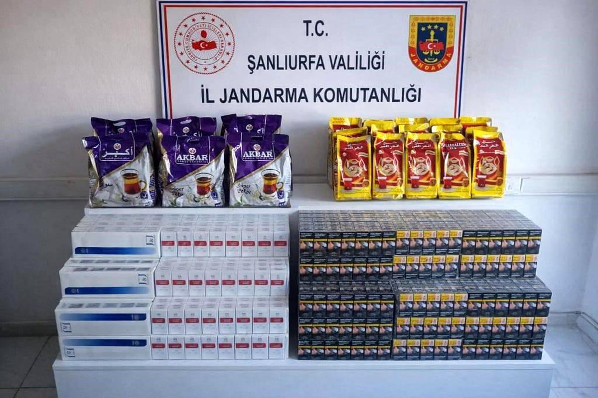 Viranşehir’de Kaçak Çay ve Sigara Operasyonu