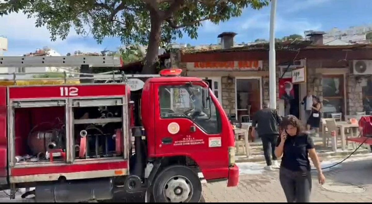 Datça’da Restoranda Yangın