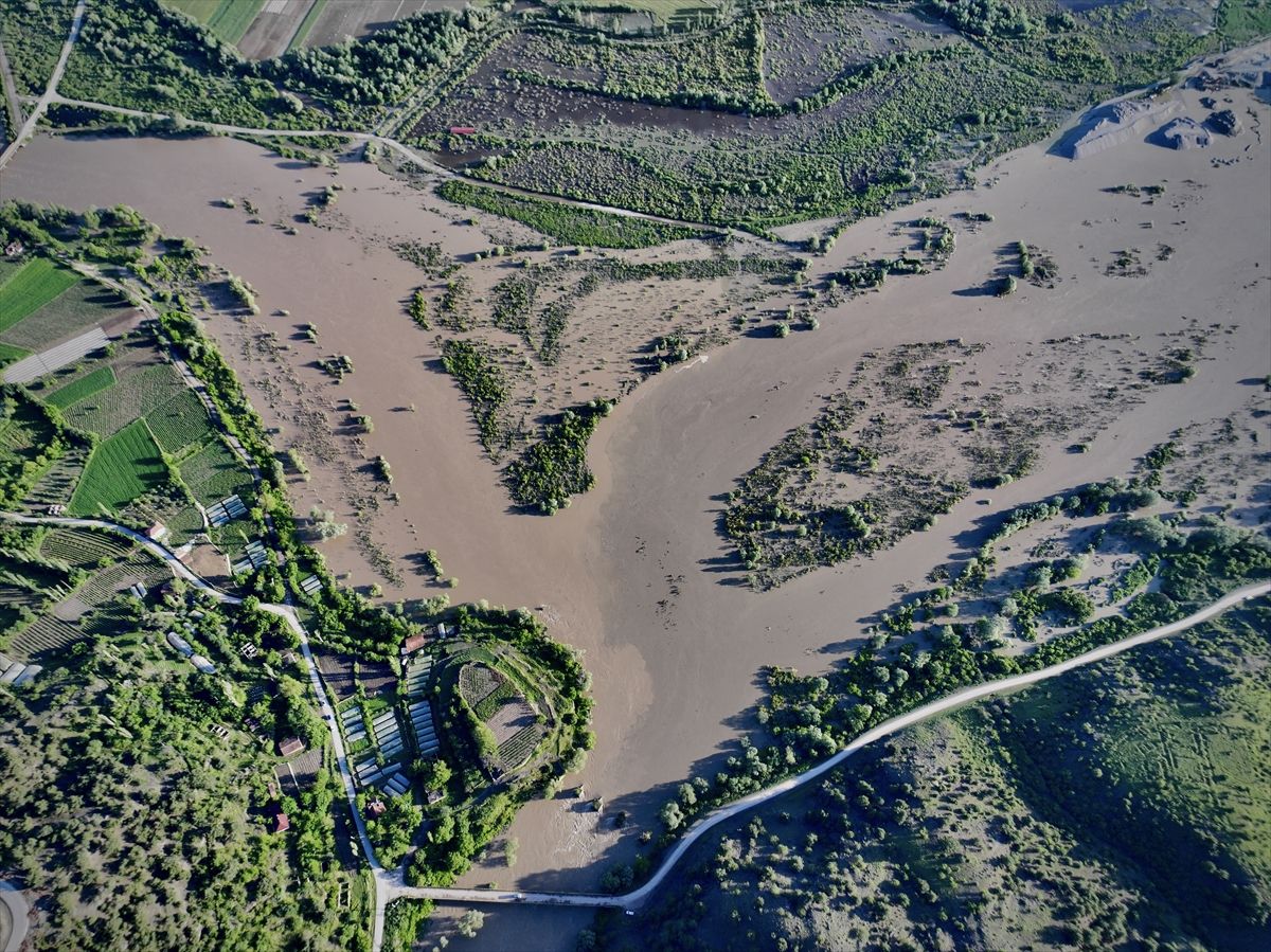 Tokat’ta Taşkın Riski: Dronla Görüntülendi