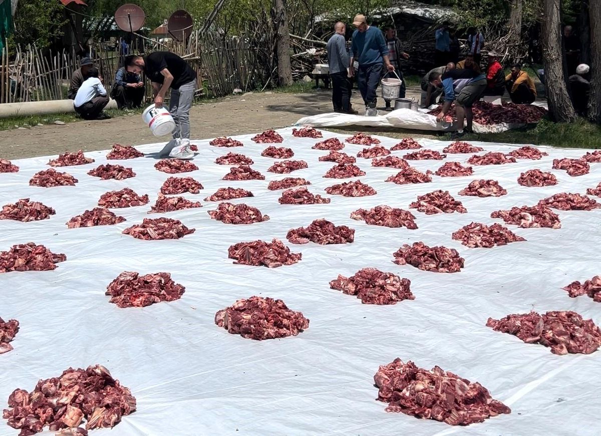 Yüksekova’da 1 asırlık kurban geleneği: 140 kurban eşit paylaşıldı