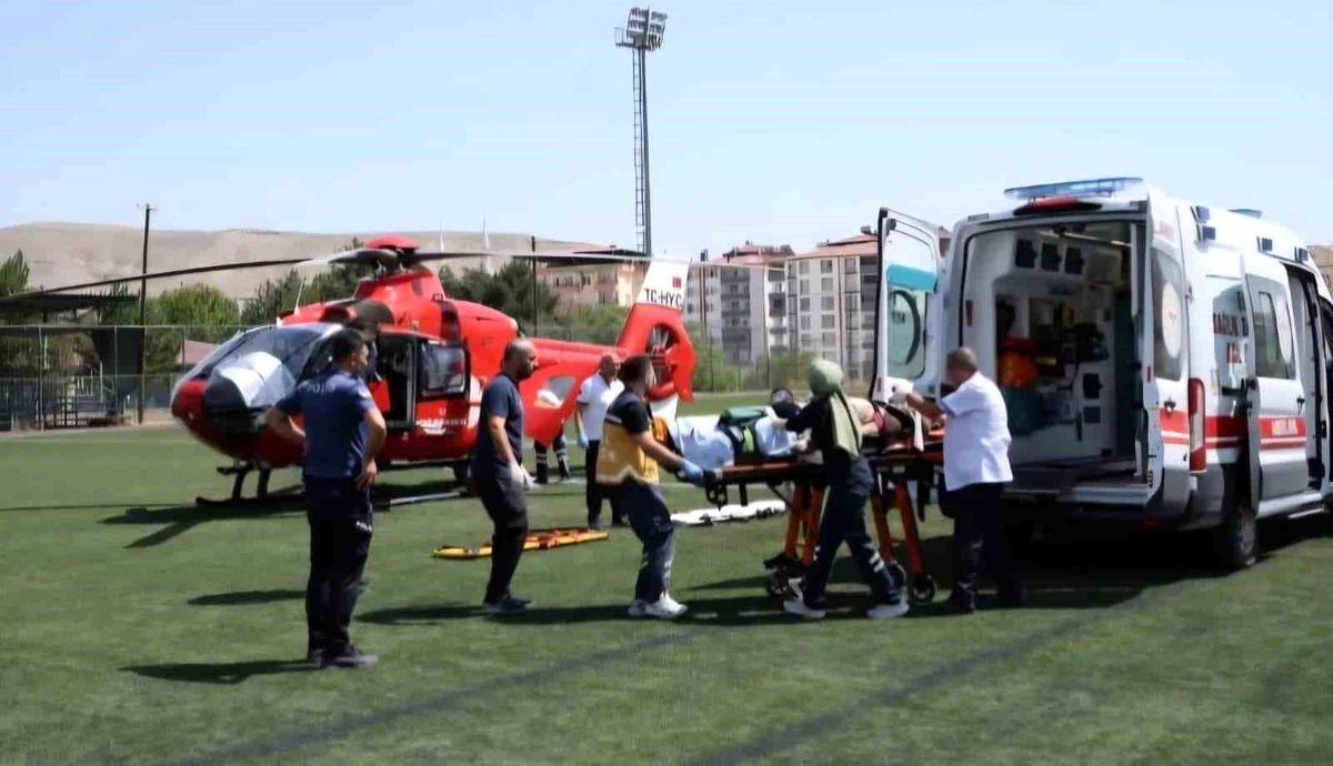 Darende’de Kalp Rahatsızlığı Olan Hasta Hava Ambulansıyla Sevk Edildi