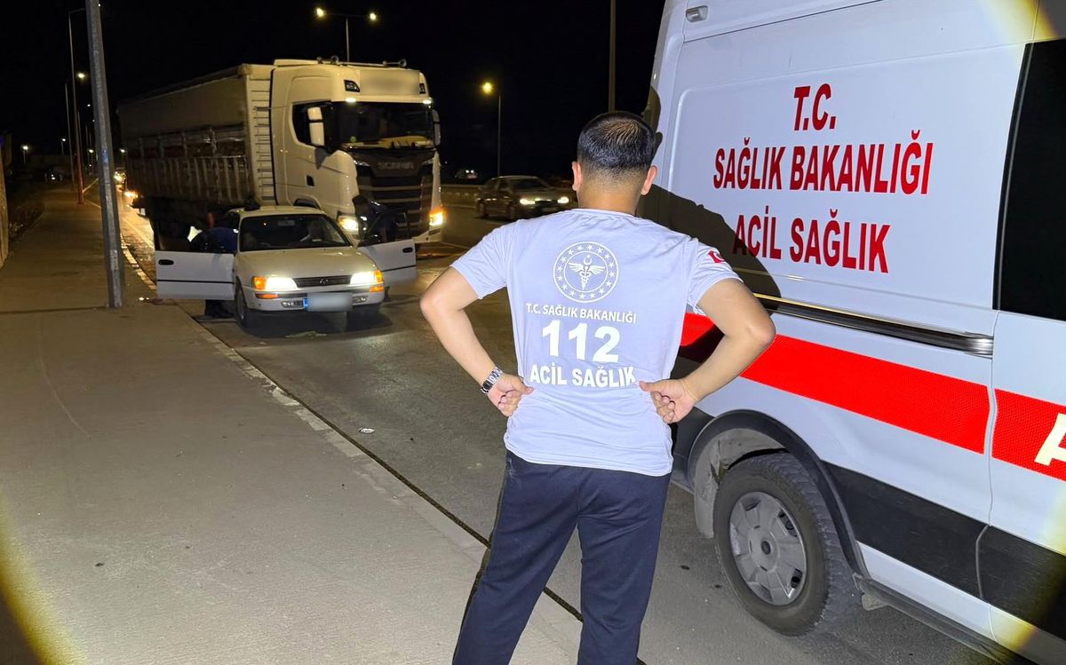 Adıyaman’da Sürücü Fenalaştı