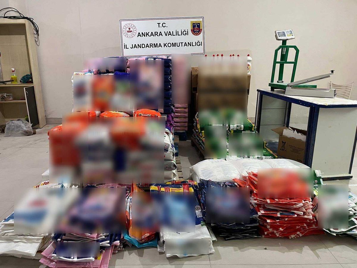 Ankara’da Sahte Deterjan Operasyonu