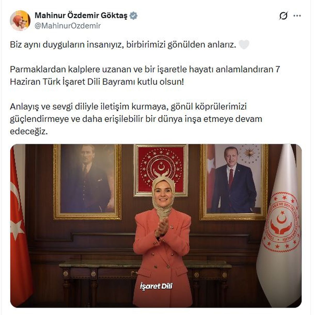 Türk İşaret Dili Bayramı Kutlandı