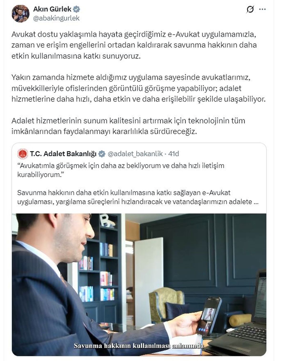 E-Avukat ile Savunma Hakkı Gelişiyor