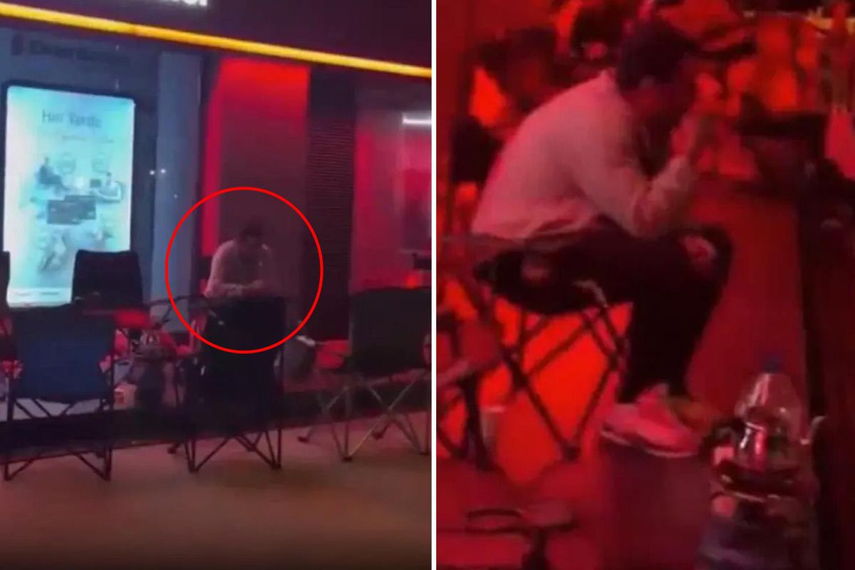 Bakan Kurum “Bugün başladı” dedi, sandalyesini alan bankanın önüne koştu