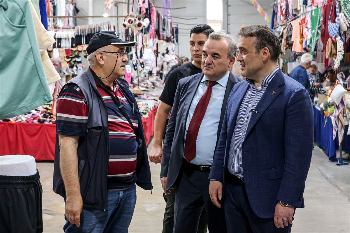 Vali Sözer Kapalı Pazar’ı Ziyaret Etti