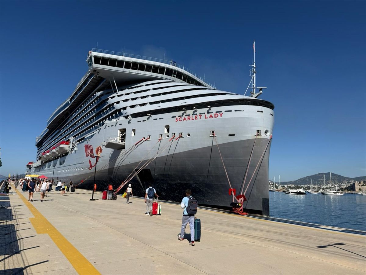 Bodrum’a 2500 Turist Getiren Kruvaziyer
