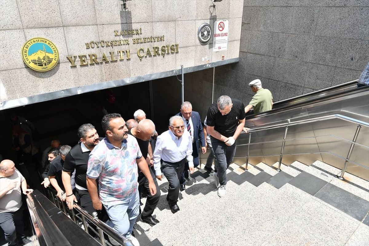 Büyükkılıç’tan Yeraltı Çarşısı’na Ziyaret