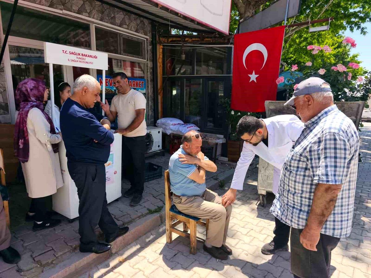 Çemişgezek’te Sağlık Tarama Etkinliği
