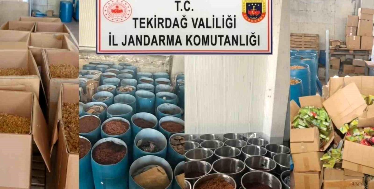 Tekirdağ’da 84 Milyon TL’lik Kaçak Tütün Ele Ge geçti