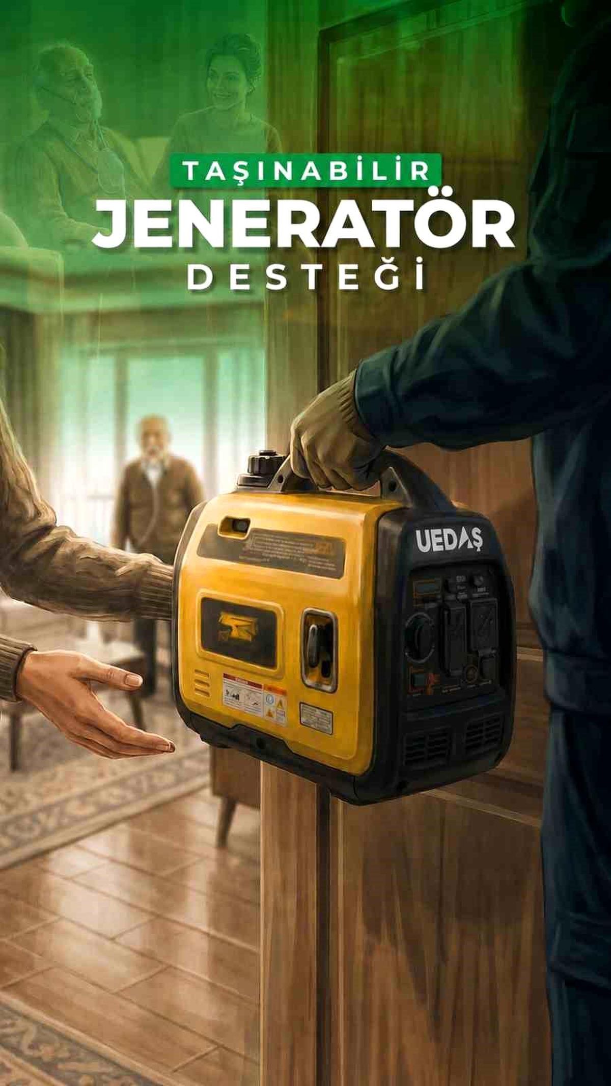 UEDAŞ’tan Hastalara Jeneratör Desteği